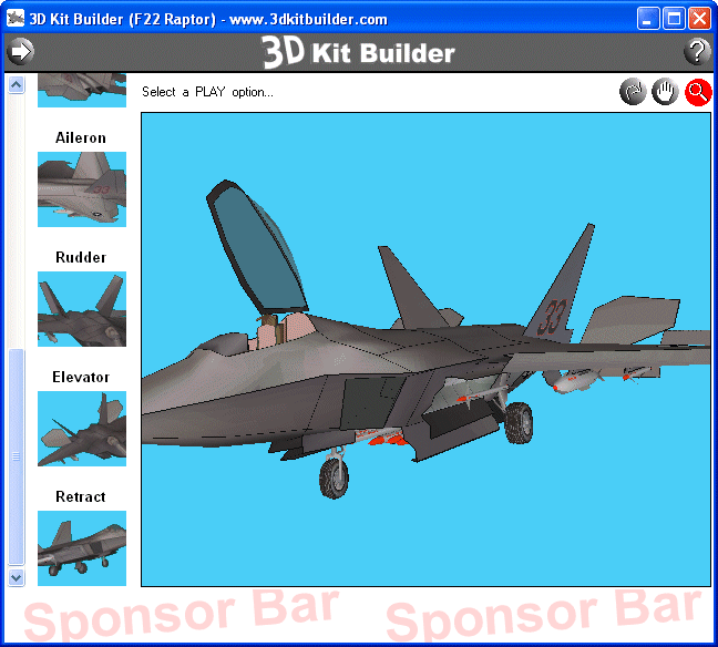 3D Kit Builder (F22 Raptor) Screenshot